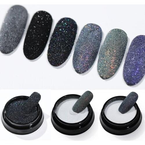 2g Nail Glitter Powder White Nail Pigments for UV Gel Polish Decors Tips Sugar Glitter Shimmer Dust DIY