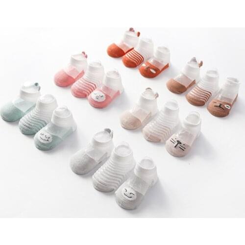 3 pairs/lot Mesh Thin Cotton Nothing Bone Relent Short Boat kids Children Socks 0-1-3-5 Year Baby