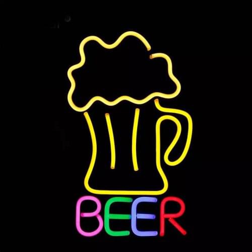 33X53cm Led Beer Neon Sign light Lamp Tube Beer Bar Shop Logo Pub Store Club KTV Nightclub Wall Signs