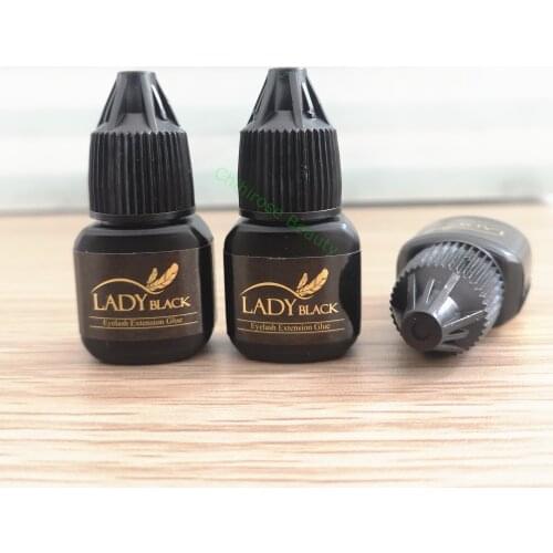 5 Bottles Korea Sky Glue Lady Black for Eyelash Extensions Adhesive False Lash Glue Beauty Makeup Tools Professional Wholesale