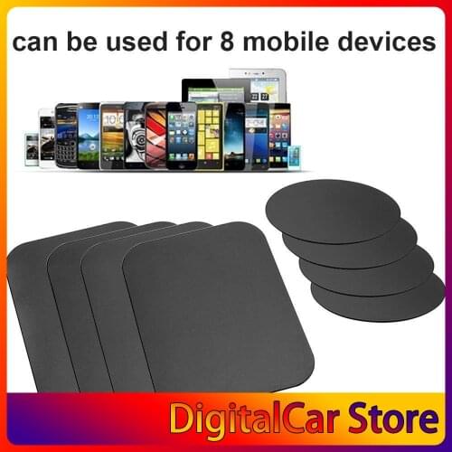 8pcs Metal Plates Sticker Car Mount Replace Metal Adhesive Plate For Magnetic Phone Car Holder Super Thin Steel Insert Plate