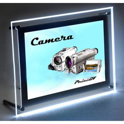 A3 Single Sided Restaurant Menu Display Panel, Advertising Illumianted Acrylic Poster & Menu Frames