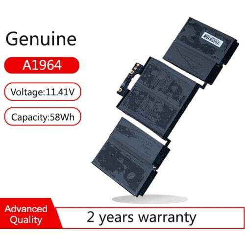 A1964 Laptop Battery For Apple MacBook Pro A1989 13" Core I5 2.4G 2019 A2251 EMC3214 3348 3358 020-02497 MR9Q2LL/A MV962 MWP72