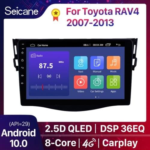Seicane Car Radio GPS Multimedia Unit Player For Toyota RAV4 2007 2008 2009-2013 support DVR OBD Rearview camera Bluetooth Wifi