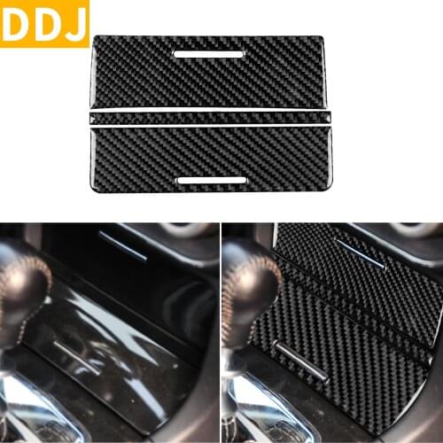 For Mitsubishi Lancer GT GTS 2010-2015 Carbon Fiber Central Control Storage Cover Glove Box Panel Sticker Trim Car Accessories