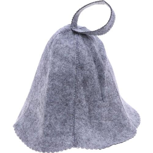 Felt Head Protection Bath Anti Heat Free Size Russian Style Shower Cap Sauna Hat
