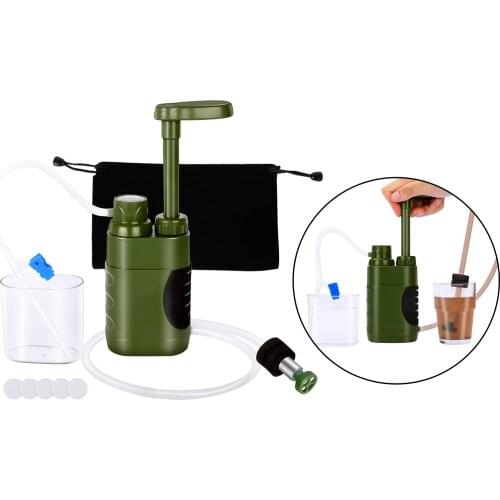 Compact Outdoor Survival Water Filter Personal Purifier Filtration, Convenient to Improve Water Quality