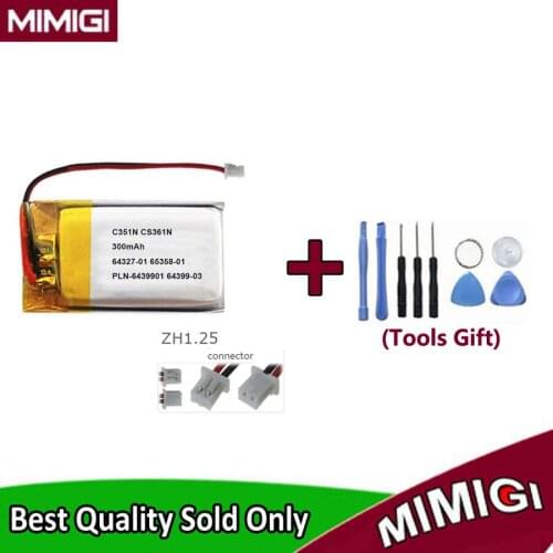 Toolsets Gift + 300mAh Battery For Plantronics Supra Plus Wireless Headsets C351N CS361N CS351 CS361 CS351V Bluetooth Headphone