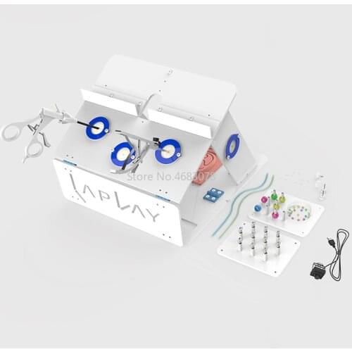 A complete set of Laparoscopic Surgery Training Box Simulated Surgical Equipment Instrument Trainer Surgical Instrument