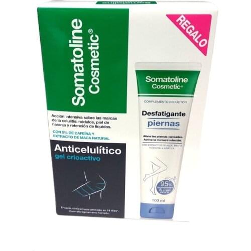 SOMATOLINE COSMETIC - GEL CRIOACTIVO ANTICELULÍTICA (250 ML)+ REGALO DESFATIGANTE PIERNAS
