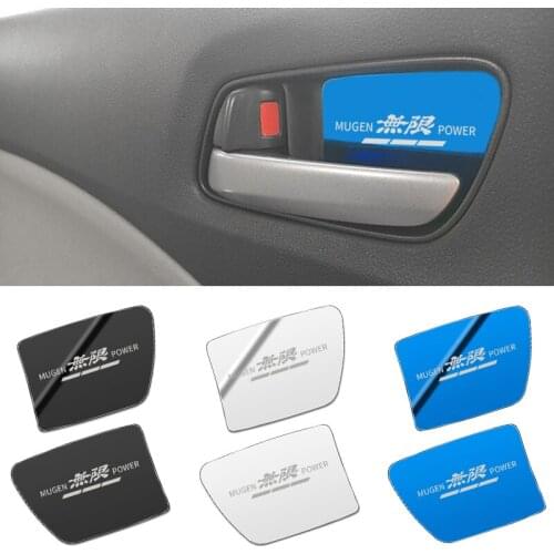 Car Styling for Honda CRV CR-V 2012-2016 Mugen Interior Door Handle Bowl Cover Stickers Stainless Steel Accessories