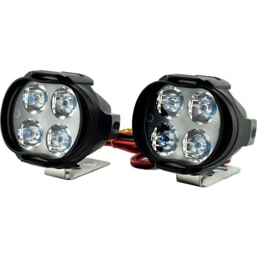 Motorcycle LED Headlight Moto Fog Spotlight 12V LED Car Headlamp Scooter 6500K White Head Lamp Motorbike Working Spot Light DRL