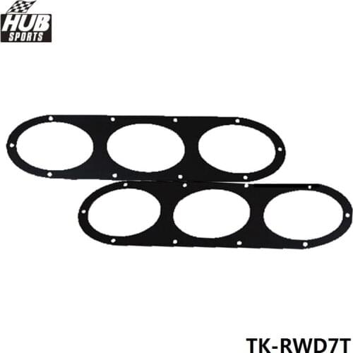 New Car Styling Universal Fitment Rear Bumper Air Diversion Diffuser Panel 2pcs HU-RWD7T