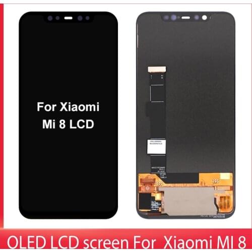 OLED Display LCD Touch Screen Without Frame 10 Touch Digitizer Screen For Xiaomi MI8 Display Replacment