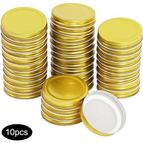 10pcs 86mm Wide Caliber Drinking Bottle Lids Leak Proof Seal Water Bottle Cover Safety Storage Lid For Wide Mouth Mason Jars