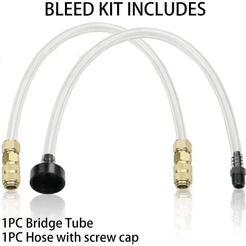 2PCS/Set Bridge Tude and Hose with Screw Cap Boat Bleed Kit Filler Kit For Seastar Hydraulic Steering Systems New Auto Accessory