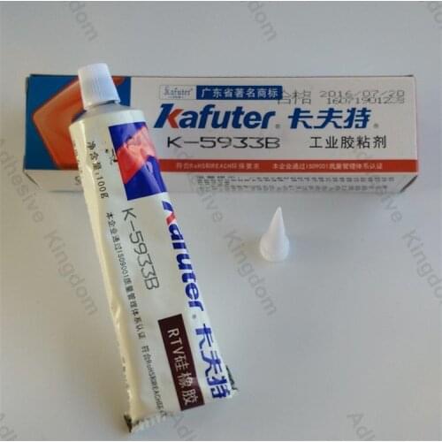 2pcs Kafuter 100g K-5933B RTV silicone industrial adhesives electronic components sealant high temperature black