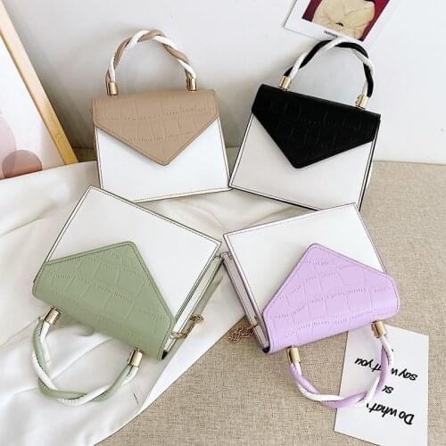 2021 Fashion Womens Bags Pu Leather Chain Crossbody Bags Simple And Lightweight Shoulder Bags Handbags