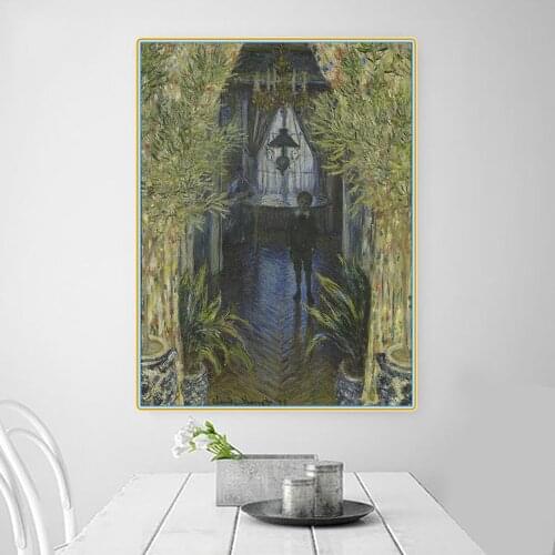 Citon Claude Monet《Corner of a Flat at Argenteuil》Canvas Oil Painting Famous Artwork Picture Modern Wall Decor Home Decoration