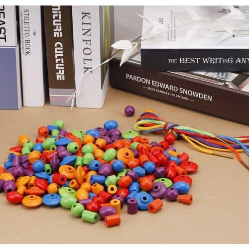 Beaded Childrens Educational Toys DIY Handmade Baby Fine Action Training Toys 3-6 Years Old Kindergarten