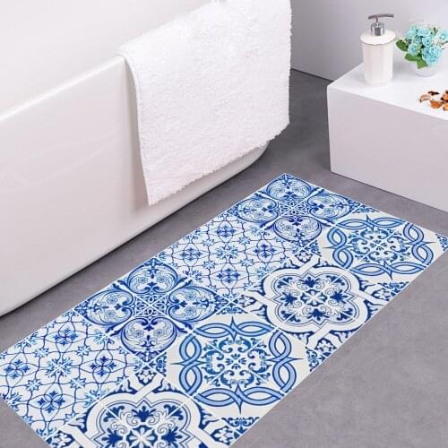 Funlife® Vintage Ceramic Tiles Floor Sticker PVC with Skid-proof Film Anti-slip Ground Stickers for Furniture Bathroom Kitchen