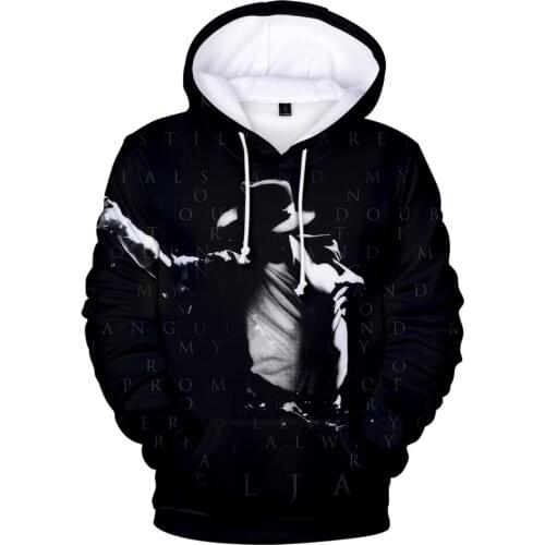 Hip Hop Michael Jackson 3D Hoodie Fashion Boy/girl Sweatshirt Men/Women Casual Harajuku Clothes Cap Male Classic song god Tops