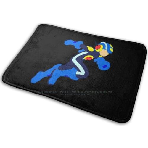 Megaman.exe Mat Rug Carpet Anti-Slip Bedroom Entrance Door Mat Mega Man Battle Mega Man Transmission Mega Man Battle 2 Rockman