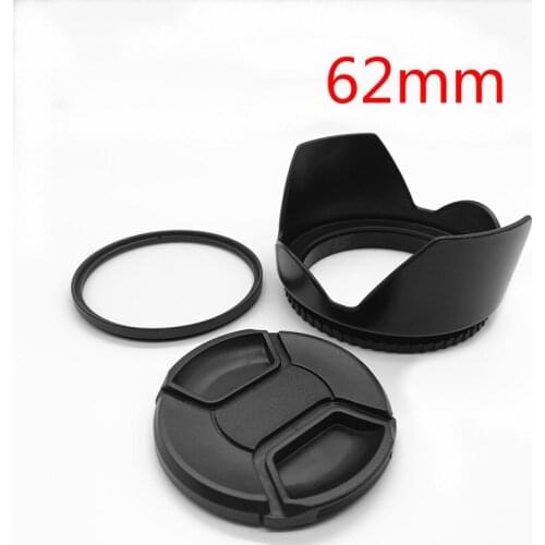 62mm Lens Hood Cap UV Filter for Panasonic 14-140mm DMC GH1 GH2 Camera