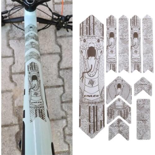 3D Road Bicycle Paster Frame Scratch-Resistant Protector MTB Bike Best Glue Removeable Stickers Anti-Skid Push Guard Frame Cover