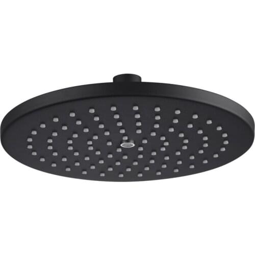 Stainless steel black 8-inch top spray bathroom square shower head, detachable and pressurized shower head