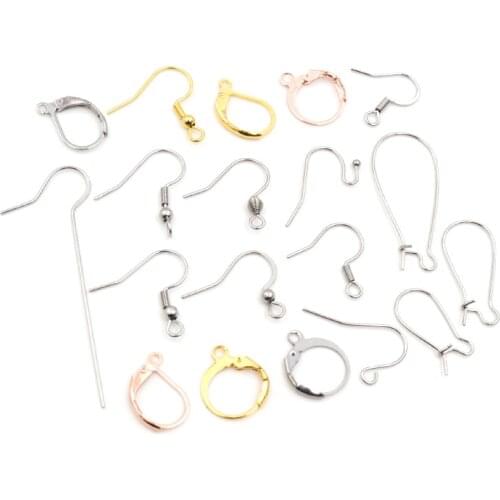 Never Fade) 20x17mm 316 Stainless Steel DIY Earring Findings Clasps Hooks Jewelry Making Accessories Earwire
