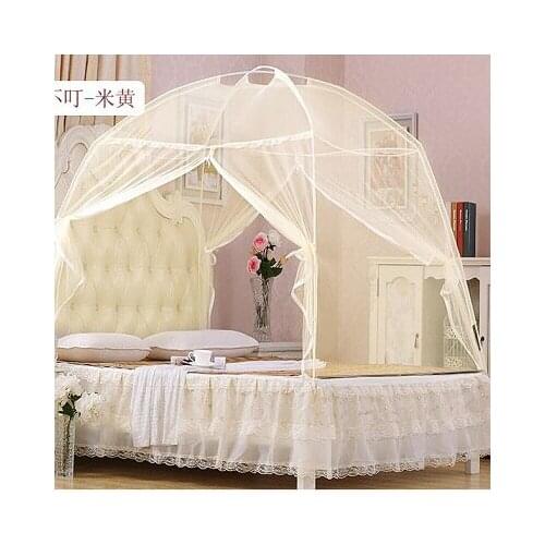 New Fine Mesh Mongolian Yurt Mosquito Net Good Sleep Mosquito Nets For Double Bed Netting With Zipper Double Door