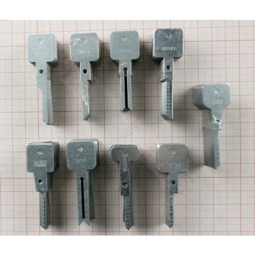 Original Engraved Line blank car key Key scale shearing teeth for 2 in 1 LiShi HU101 HU66 HON66 HU100 HU92 locksmith tools