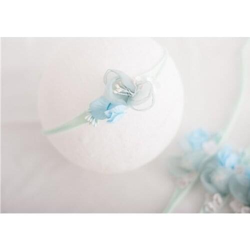 Newborn Photography Props Headband Girls Boys Baby Photo Head Flower Hair Band Accessories Infants Headdress Headwear N84E