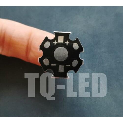 High Power 3W 1W Hexagonal Aluminum Substrate 20mm Star PCB Black Color