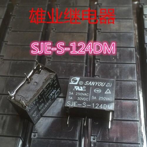 SJE-S-124DM Relay 24VDC HF33F-024-HS3 4PIN 5A
