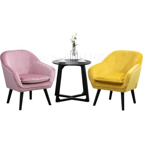 Modern Simple Lazy Sofa Small Single Bedroom Nordic Mini Balcony Leisure Chair Net Red Girl