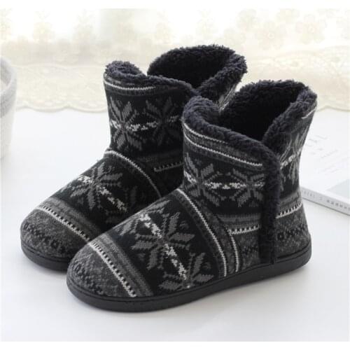 Winter Warm Home Slipper Men and Women Family Cotton Shoes Male Platform House Slides Ladies Casual Indoor Slippers For Bedroom