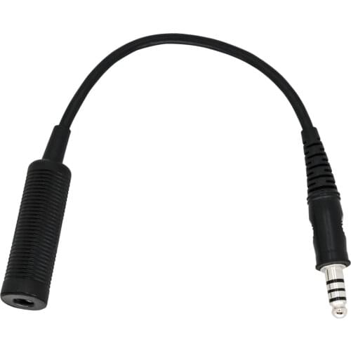 U-174 NATO/Military To Civilian Tactical Headset PTT Adapter Cable for Headset Connect Military Headset PTT
