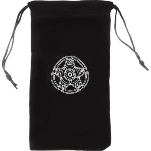 High Quality Velvet Pentagram Tarot Card Storage Bag Toy Jewelry Home Mini Drawstring Package Dropship