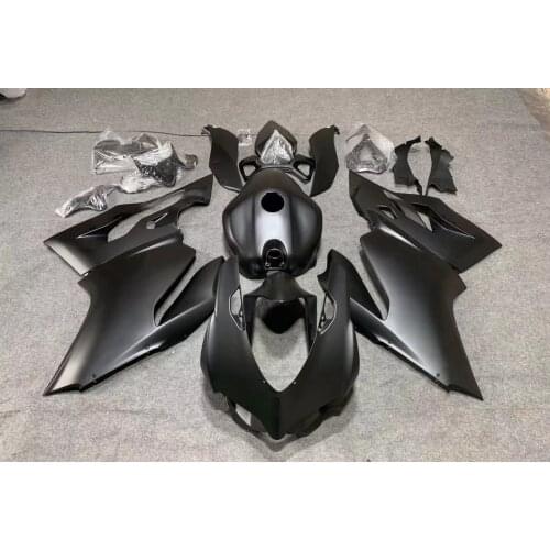 WHSC ABS INJECTION MODEL MOTORCYCLE Plastic Matte Black Color Full Fairings Kit For DUCATI 1199