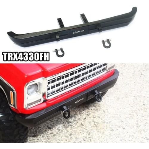 RC Car Parts GPM 1/10 TRX4 K5 Crawler Model Cars Refit Upgrade Accessories Aluminum Front Bumper Crash Barrier TRX4330FH