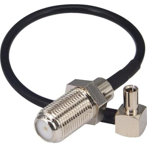 10 pcs/lot RG174 Jumper cable 15cm TS9 male to F female nut bulkhead Connector Pigtail Extension Cable for ZTE Huawei Modem