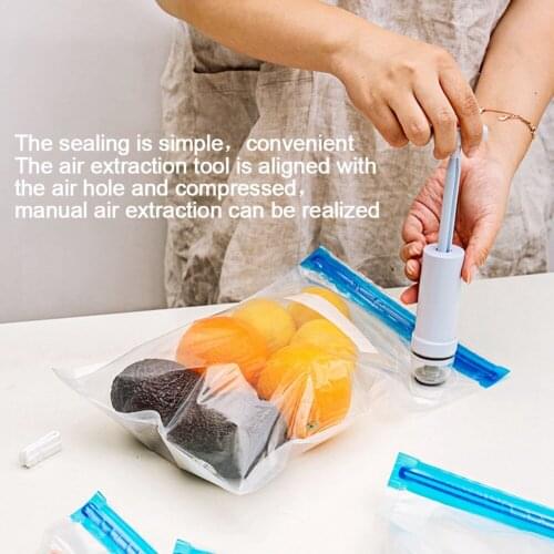 15pcs Reusable Vacuum Food Storage Bags Set Sous Vide Bag Sealing Clips for Food Storage and Sous Vide Cooking