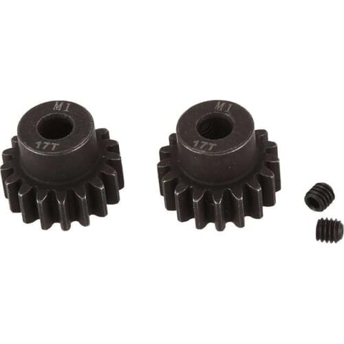 2x alloy steel 17T Mod1 Pinion Gear – 5mm Bore Mod 1.0
