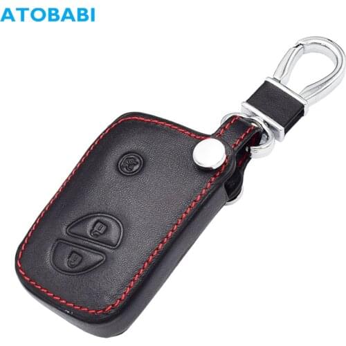 3 Buttons Leather Car Key Case For Lexus BYD S6 F3 L3 M6 F0 G3 S7 E6 G3R Smart Remote Fob Cover Accessories Auto Keychain Bag