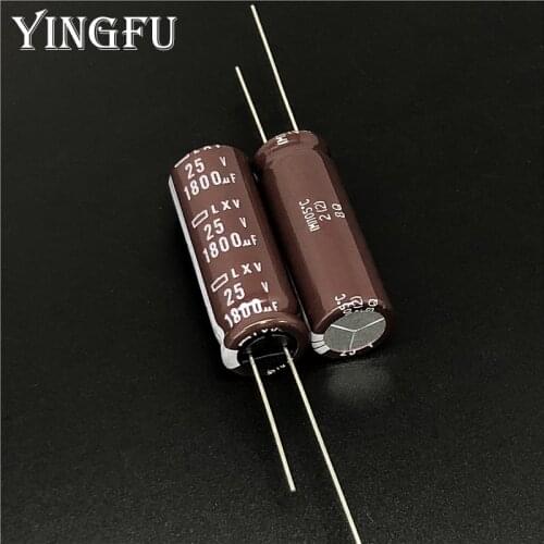 5pcs/50pcs 1800uF 25V Japan NCC LXV Series 12.5x35mm Low Impedance 25V1800uF Aluminum Electrolytic Capacitor