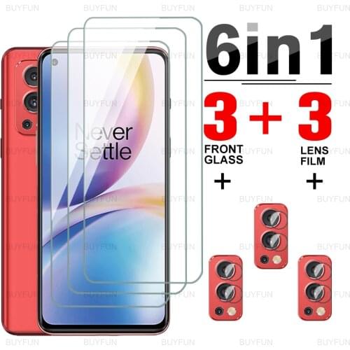 6in1 Camera Lens Film For OnePlus Nord 2 5G 6.43inch HD Front Tempered Glass for one plus nord2 5g 1+ nord2 5g safety glass