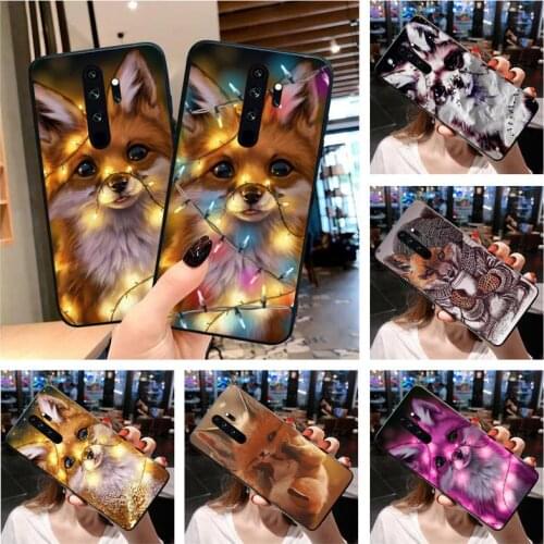 Anime fox funny foxs lovely Phone Case for Redmi 9A 8A 7 6 6A Note 9 8 8T Pro Max Redmi 9 K20 K30 Pro