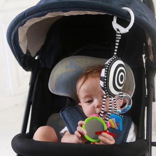 Baby Rattles Toys Cartoon Bed Stroller Cute Shaped Mobile Hanging Rattless Cloth Ring Toys Teether Infant Toy